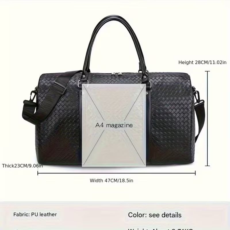 Leather Oversized Travel Storage Duffle Bag