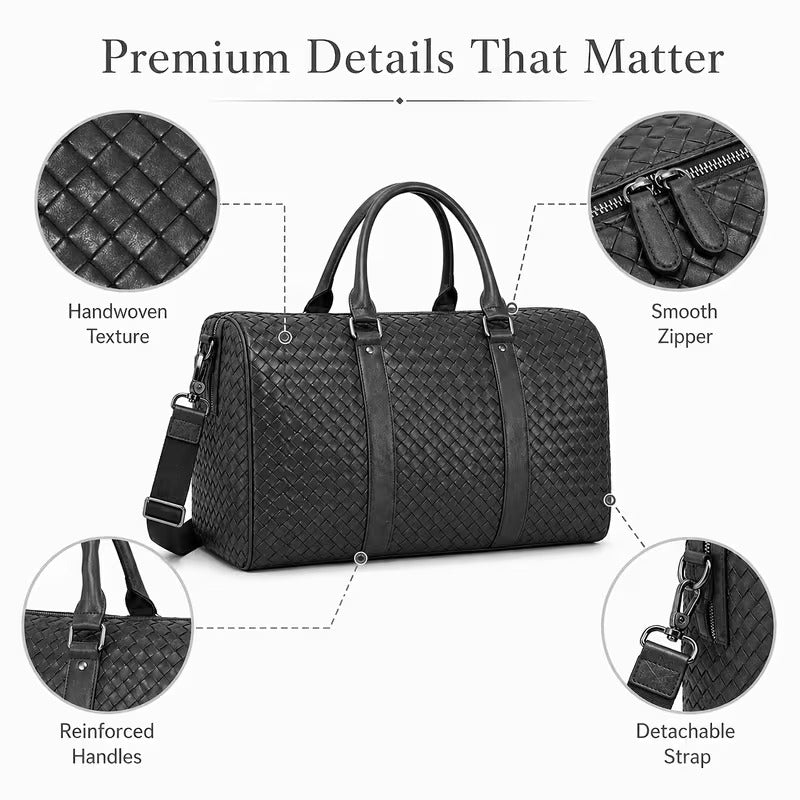 Leather Oversized Travel Storage Duffle Bag